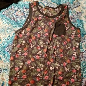 Men's Hawaiian Style Muscle Shirt